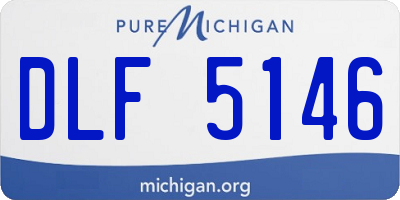 MI license plate DLF5146