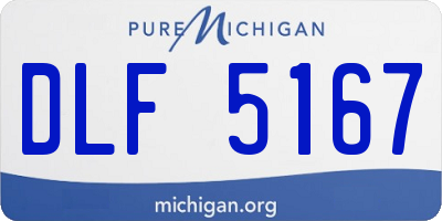 MI license plate DLF5167