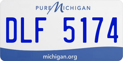 MI license plate DLF5174