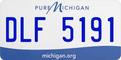 MI license plate DLF5191