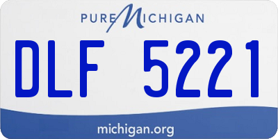 MI license plate DLF5221