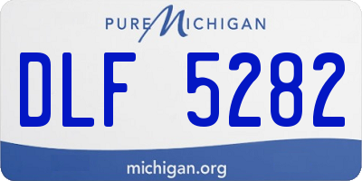 MI license plate DLF5282