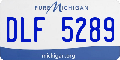 MI license plate DLF5289