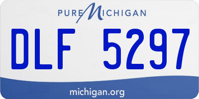 MI license plate DLF5297