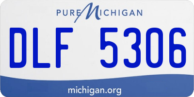 MI license plate DLF5306