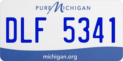 MI license plate DLF5341