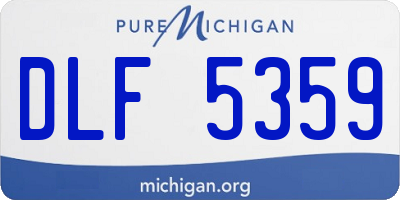 MI license plate DLF5359