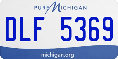MI license plate DLF5369