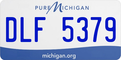 MI license plate DLF5379