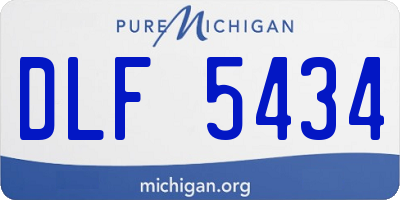 MI license plate DLF5434