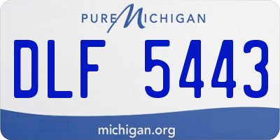 MI license plate DLF5443