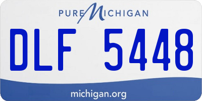 MI license plate DLF5448