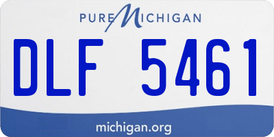 MI license plate DLF5461