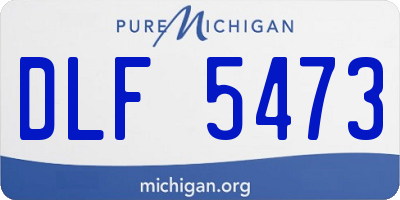 MI license plate DLF5473