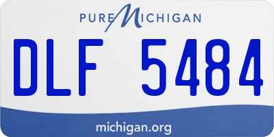 MI license plate DLF5484