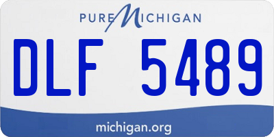 MI license plate DLF5489