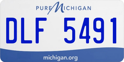 MI license plate DLF5491