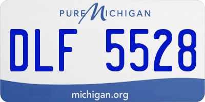 MI license plate DLF5528
