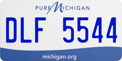 MI license plate DLF5544