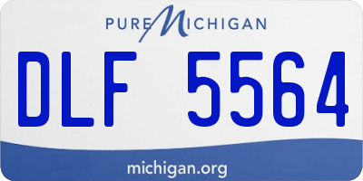 MI license plate DLF5564