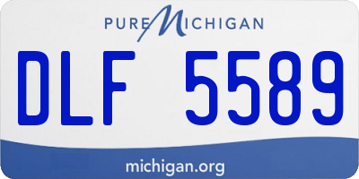 MI license plate DLF5589