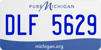 MI license plate DLF5629