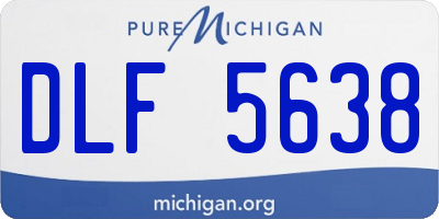 MI license plate DLF5638