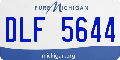 MI license plate DLF5644