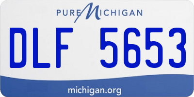 MI license plate DLF5653
