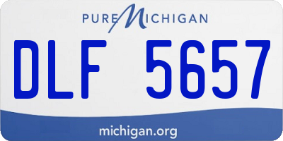 MI license plate DLF5657