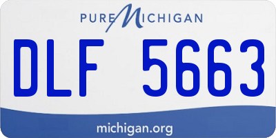 MI license plate DLF5663