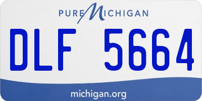 MI license plate DLF5664
