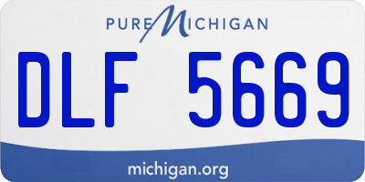 MI license plate DLF5669