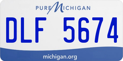 MI license plate DLF5674
