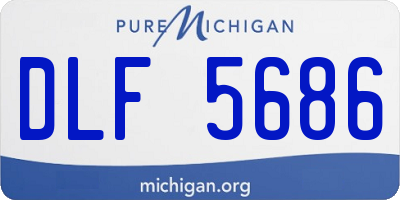 MI license plate DLF5686