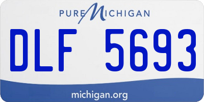 MI license plate DLF5693