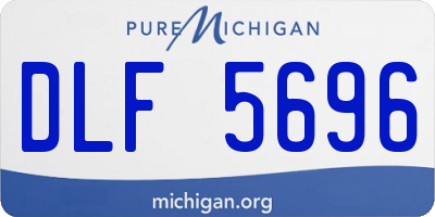 MI license plate DLF5696