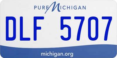 MI license plate DLF5707