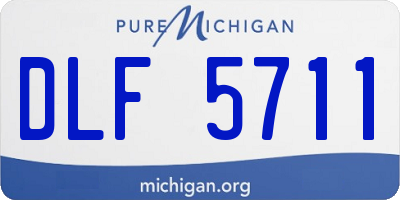 MI license plate DLF5711