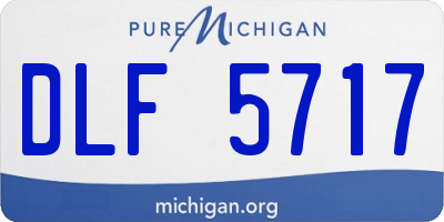 MI license plate DLF5717