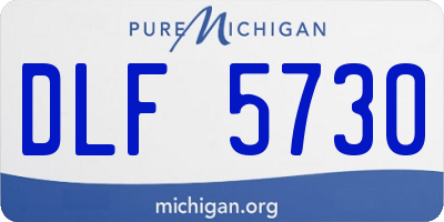 MI license plate DLF5730