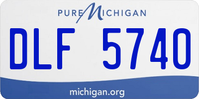 MI license plate DLF5740