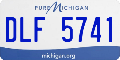 MI license plate DLF5741