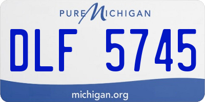 MI license plate DLF5745