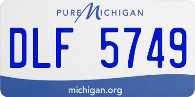 MI license plate DLF5749