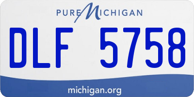 MI license plate DLF5758