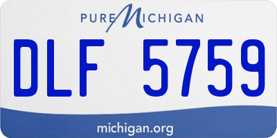 MI license plate DLF5759