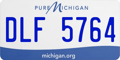 MI license plate DLF5764