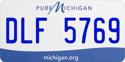 MI license plate DLF5769