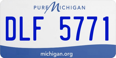 MI license plate DLF5771